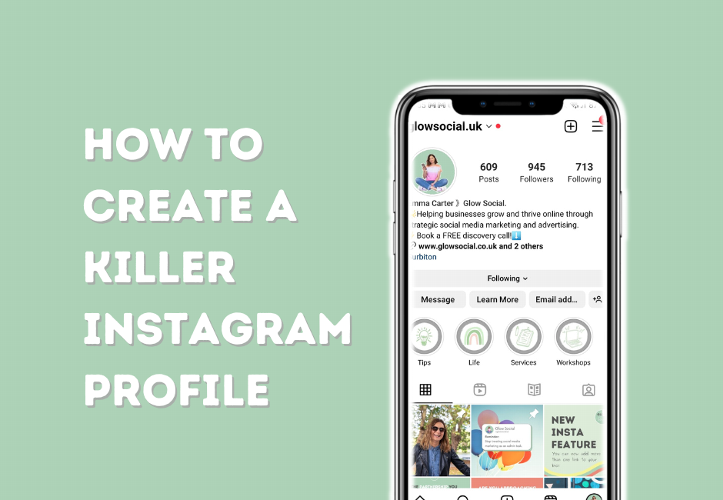 How to create a killer Instagram Profile If you're not making the most of your Instagram profile on your business Instagram page, then you a missing a trick. Your Instagram profile helps your potential customers decide whether you are worth following or not. Follow my checklist to make your bio bulletproof.